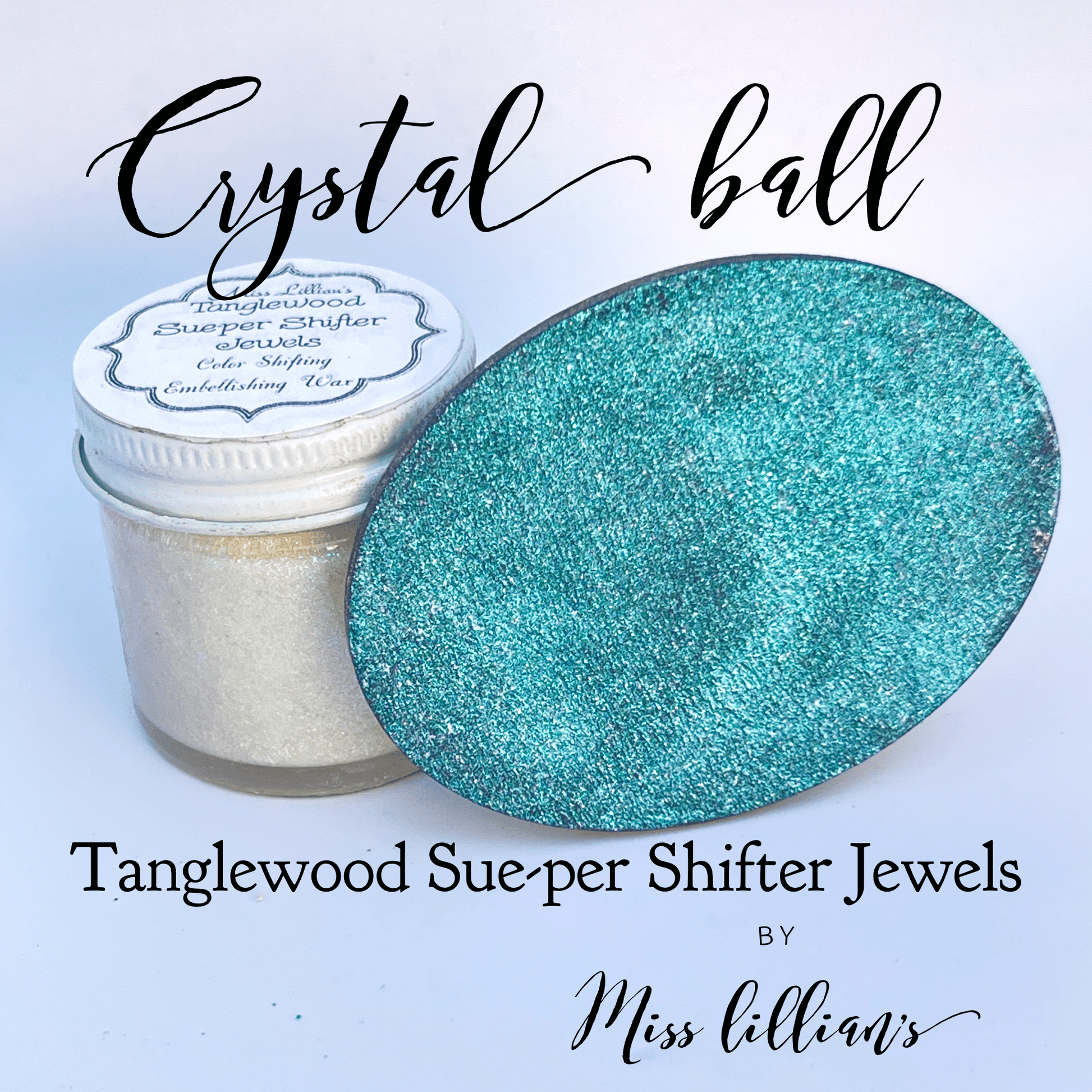Miss Lillians Chock Paint Craft Paint, Ink & Glaze CRYSTAL BALL Tanglewood Sue-per Shifter Jewels