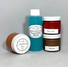 Miss Lillians Chock Paint Metal Reactive Paint MetalSmith Mini Sampler Sets - Terracotta, Iron, Rusty Spray